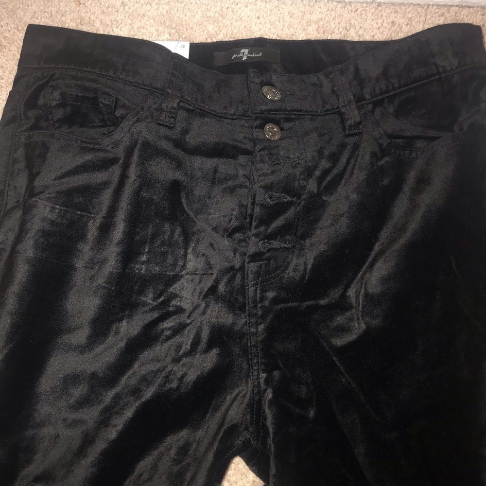 7 for all mankind velvet pants